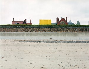 Leven Links and retaining wall